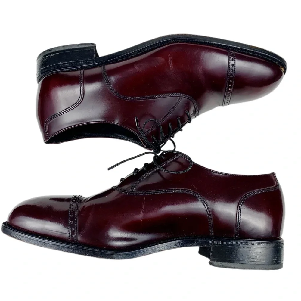 Florsheim Mens Lexington Cordovan Leather Cap Toe Oxfords Oxfords Size 9…